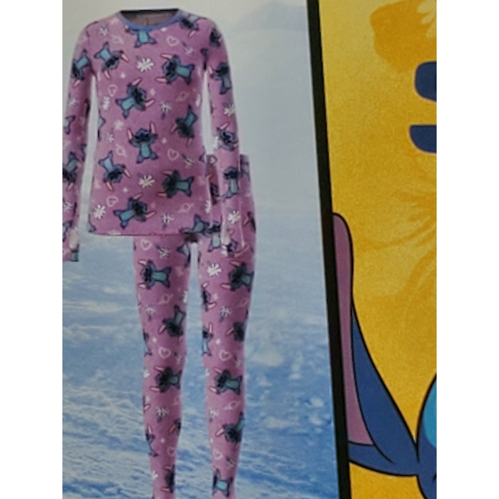 Stitch Thermal Underwear Set (Size 4/5) Climate Right by CuddlDuds Disney/Winter